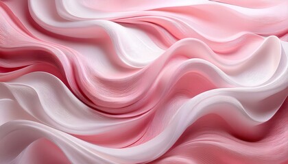Obraz premium pink silk background. abstract background light pink and white with swirling waves.