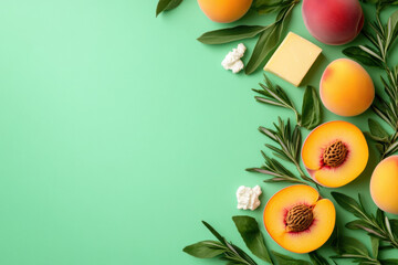 A vibrant grilled peach and rosemary salad with goat cheese image.
