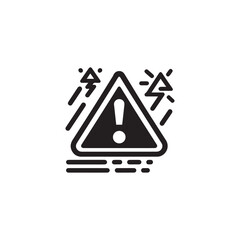 Attention icon vector symbol design illustration.
