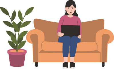 People Enjoying Hobbies with Flat Cartoon Design. Vector Illustration.