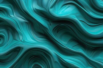 Obraz premium Lively Teal Abstract Geometric Ripple Texture Backdrop
