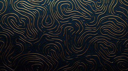 Abstract Gold and Black Swirls: A Luxurious Textured Design