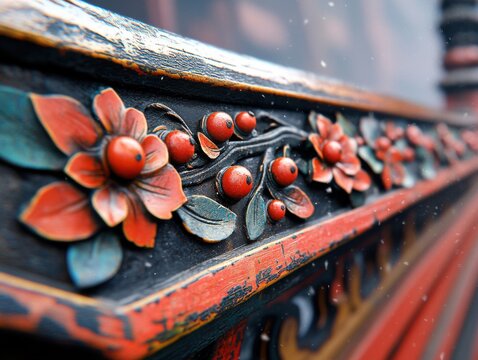 Capture the enchanting allure of winter with this stunning image featuring snow-covered red fruits, a testament to nature's resilience and beauty Witness the intricate details of winter's artwork