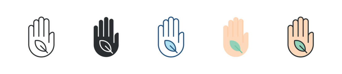 Obraz premium Organic Icon Set Multiple Style Collection