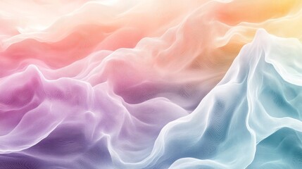 Obraz premium Luxurious pastel gradient backdrop with smooth white line textures, creating a premium and sophisticated aesthetic