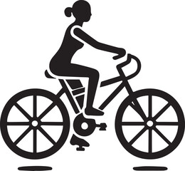 silhouette of a cyclist on a bicycle, cyclist on a bicycle vector illustration, cyclist on a bicycle logo vector,  cyclist on a bicycle silhouette vector black and white
