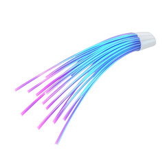 Fiber Optic Cables for High-Speed Transmission Isolated on transparent background