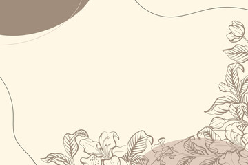 Azalea floral luxury background with bronze colors