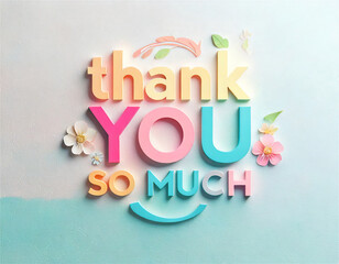 Thank You So Much Message Note © Ben