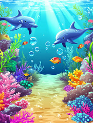 Fototapeta premium fish in the sea