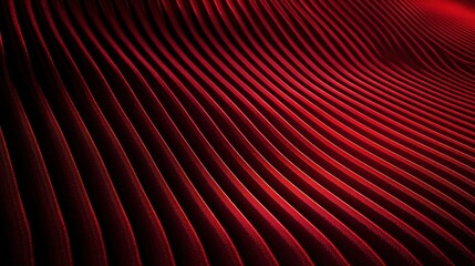 Abstract Crimson Curves: A Study in Red Hues and Textured Lines
