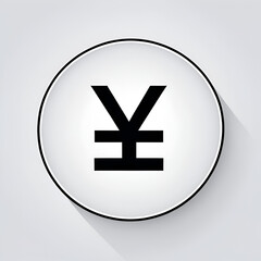 Obraz premium Currency - Yen, Yuan Symbol Icon