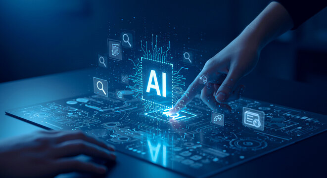 Human Utilizing AI for Data Management, Security, and Future Innovation