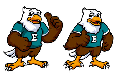 Spreading Wings with Eagle Cartoon Friends