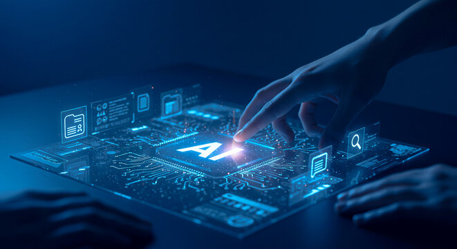 Human Utilizing AI for Data Management, Security, and Future Innovation