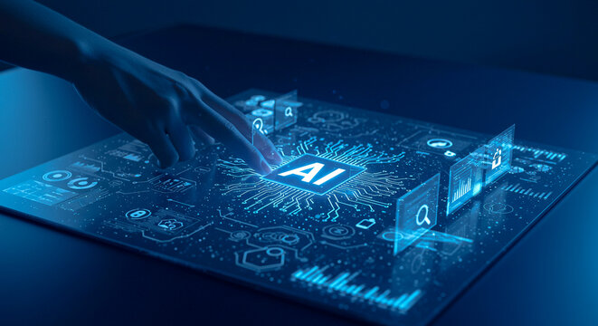 Human Utilizing AI for Data Management, Security, and Future Innovation