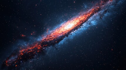 Fototapeta premium Cosmic Nebula: A Breathtaking Celestial Tapestry