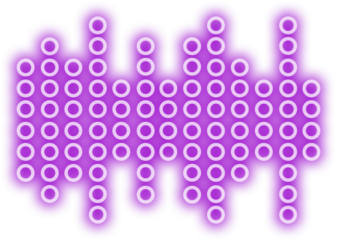 Neon Sound Bar Equalizer Icon 