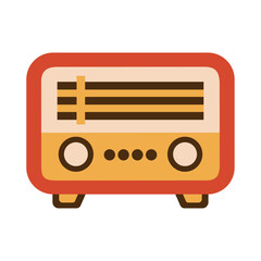 Fototapeta premium Vintage Object Wooden Radio