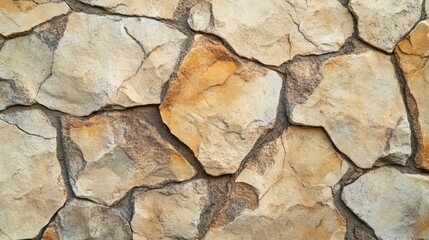 Obraz premium Old Stone Wall Texture with Rough Surface and Natural Gray Stones
