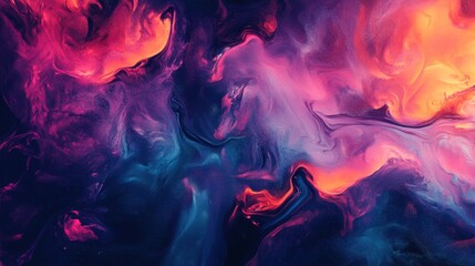 Fototapeta premium Colorful Abstract Background with Smoke and Vibrant Waves