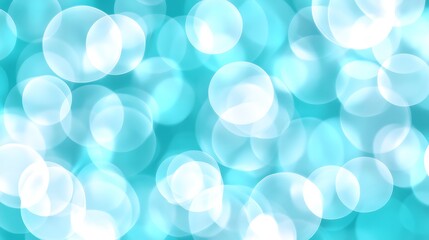 Teal bokeh lights background