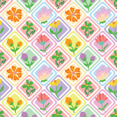Beautiful seamless summer floral pattern