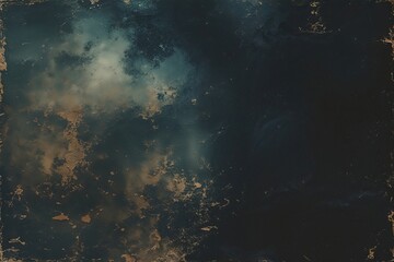Obraz premium Ethereal Midnight Background with Age-Worn Vintage Texture and Black Shadow