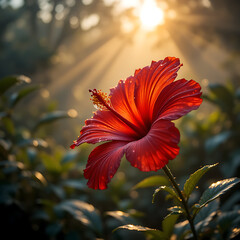 red hibiscus