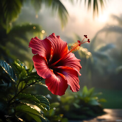 red hibiscus