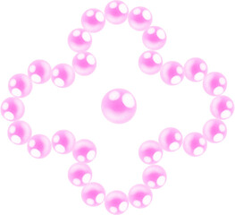 Coquette flower shape pearl