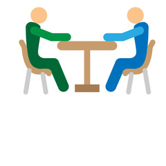 Fototapeta premium Hangout Spot Vector Flat Icon Design
