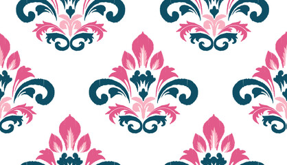 geometric ethnic vintage texture vector art design. textile fashion pattern line ikat seamless pattern and batik fabric texture asian background wallpaper geometry indian. Ethnic abstract ikat art .
