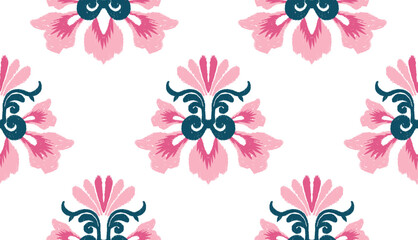 geometric ethnic vintage texture vector art design. textile fashion pattern line ikat seamless pattern and batik fabric texture asian background wallpaper geometry indian. Ethnic abstract ikat art .
