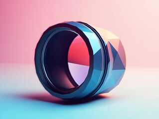 Low Poly Camera Lens