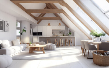 modern living room with fireplace