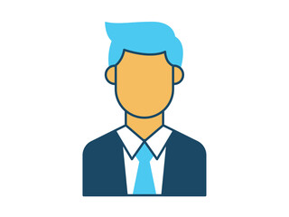 Businessman icon. Profession vector icon concept. Simple vector line icon.