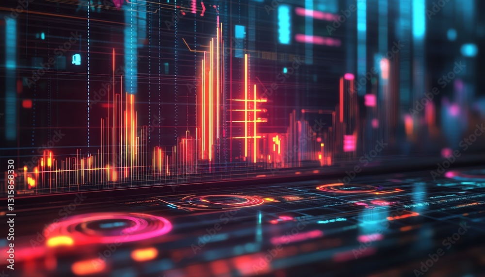 Aufkleber AI concept with artificial intelligence using analytics