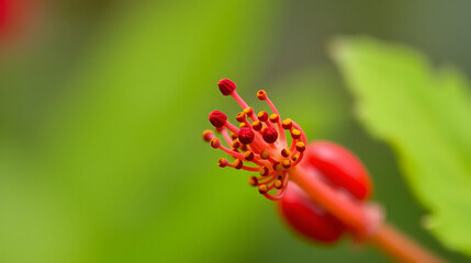 Close-up of a red flower, Acercamiento de una flor de color rojo 699