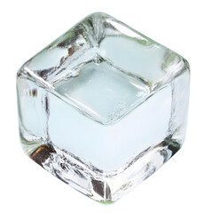 High-Definition Ice Cube on Transparent Background - PNG
