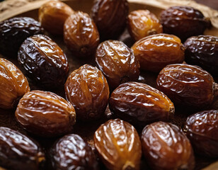 close up of dried dates