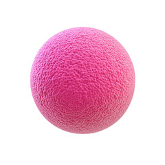 Pink Sphere with Textured Surface for  Use Isolated on transparent background