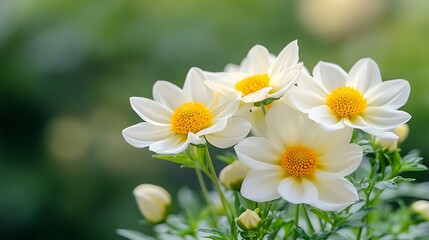 Obraz premium Bright nature photography close-up of beautiful floral arrangements in a garden