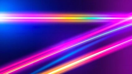 Vibrant neon streaks dance across a dark canvas, a burst of electric energy and playful light painting a thrilling night scene.