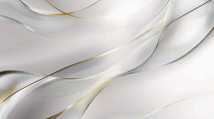 Fototapeta premium Elegant Abstract Light Silver Background with Flowing Lines