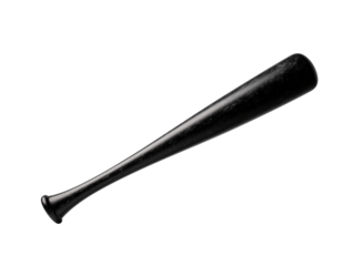 Chic Black Minimalist Baseball Bat Logo Crafted for Modern Refreshment Tableware and Drinkware Designs.