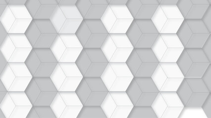 Multicolor cube square seamless geometric shape decoration creative wallpaper . modern seamless art style fabric design .