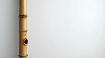 Naklejka premium A Close-Up of a Traditional Bamboo Musical Instrument