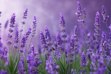 Obraz premium Enchanting Lavender Fantasy Background with Soft Textures and Gentle Hues