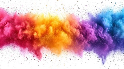 Vibrant Color Powder Explosion